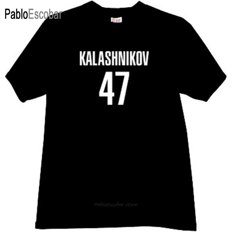 Модная футболка Мужская хлопковая Калашников 47 крутая русская винтовка AK-47