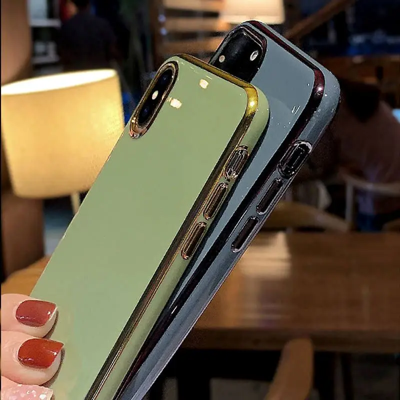 Гальванизированный цветной телефонный чехол If для iPhone 11 6 8 7 6S Plus X XS ProMax XR