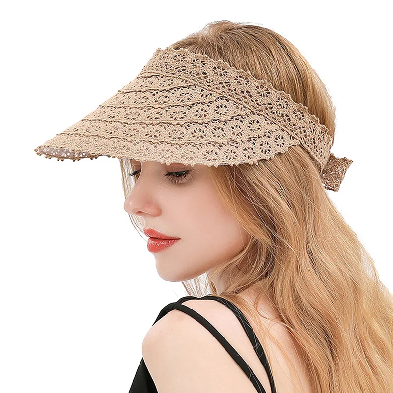 

Fashion Women Sun Lace Hat Wide Big Beach Hats Hat Beach UV Protection Cap Beach UV Protection Hat
