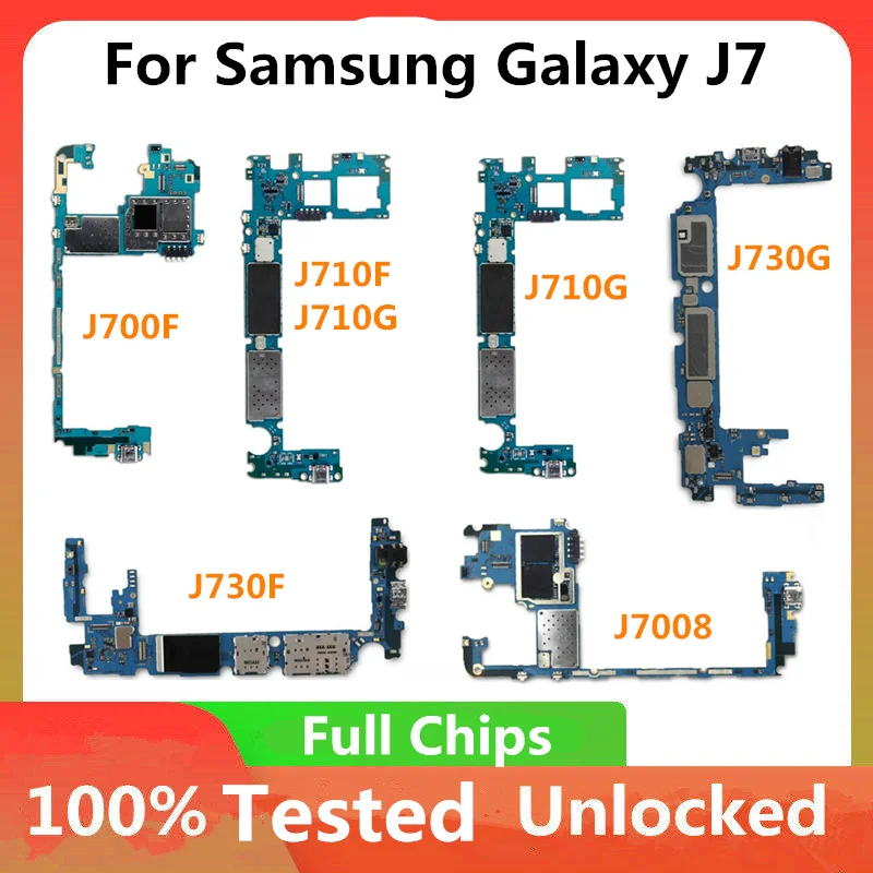 Европейская версия для Samsung Galaxy J7 материнская плата J710F J710FQ/J710F J700F J710G J730G J730F J7008