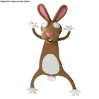 3d-закладка в виде животного, кролик, осел, ящерица, Сиба-ину, кошка, волк, милый забавный блокнот, Закладка, подарок для студентов, друзей, удобный подарок