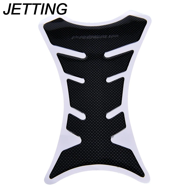 

1Pcs Black color Universal Fishbone Carbon Fiber Tank Pad Tankpad Protector Sticker Motorcycle