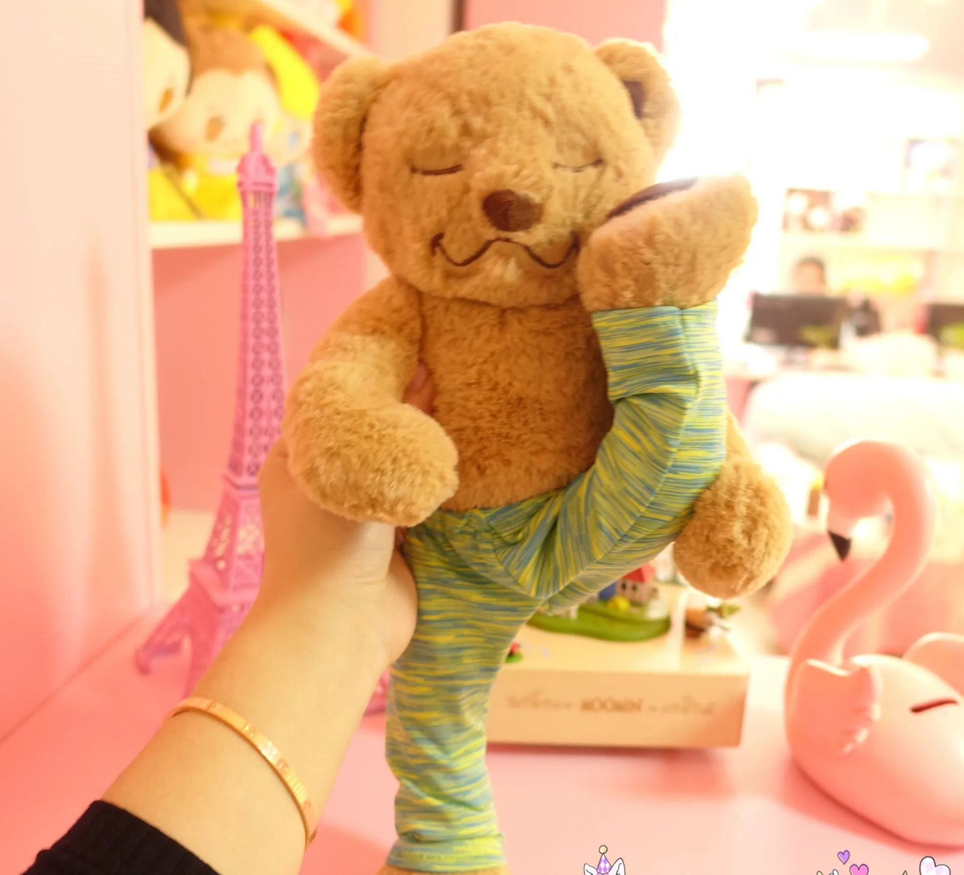 Медведь для йоги плюшевые игрушки детей огромный плюшевый медведь мягкое