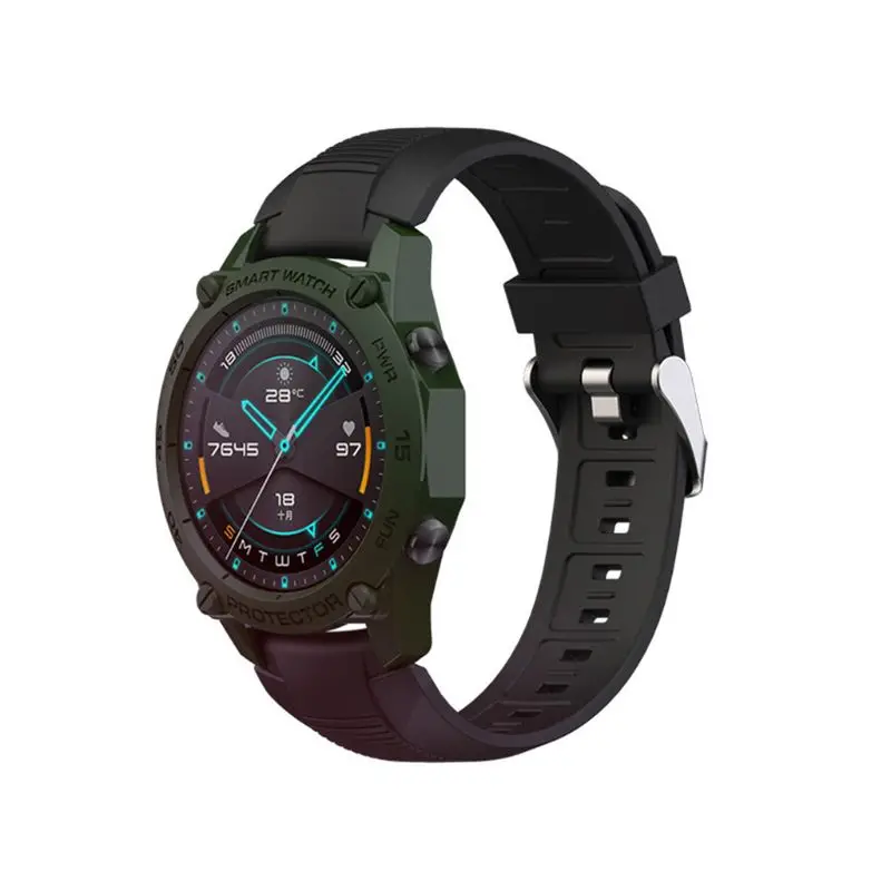 

Soft Anti-scratch Protective Cover Case TPU Bumper Screen Protector Frame for Hua-wei Watch GT2 46mm Accessories
