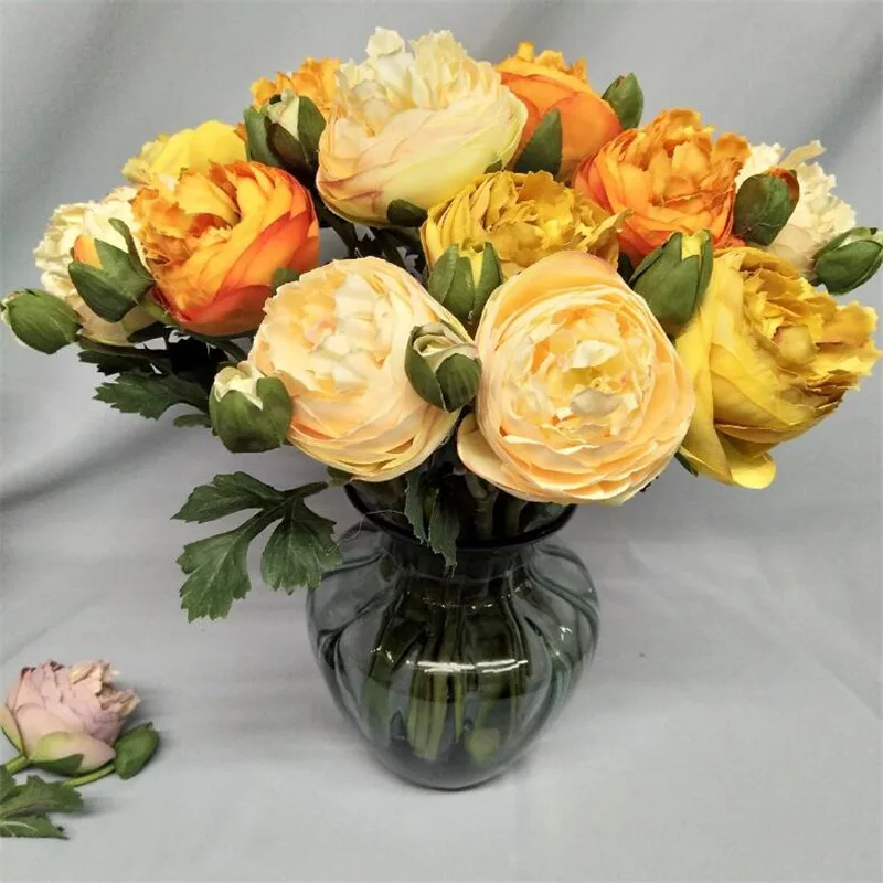 Поддельные короткой ножке в форме лук Роза (2 головки долларов США/шт) 14 17 &quotДлина