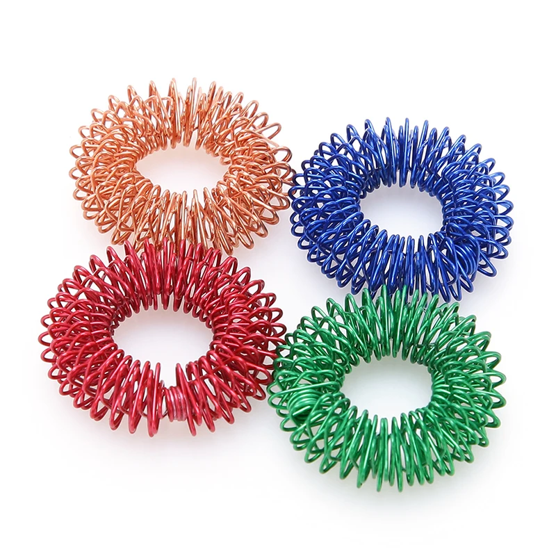 

1pcs Stainless Steel Finger Massage Ring Acupuncture Ring Therapy Relax Hand Blood Circulation Pain Relief Health Care