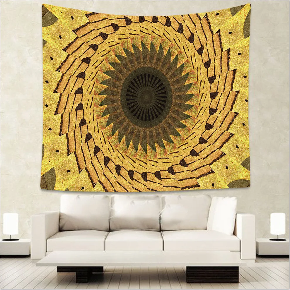 Настенные 3D принты Мандала картина маслом гобелены геометрический