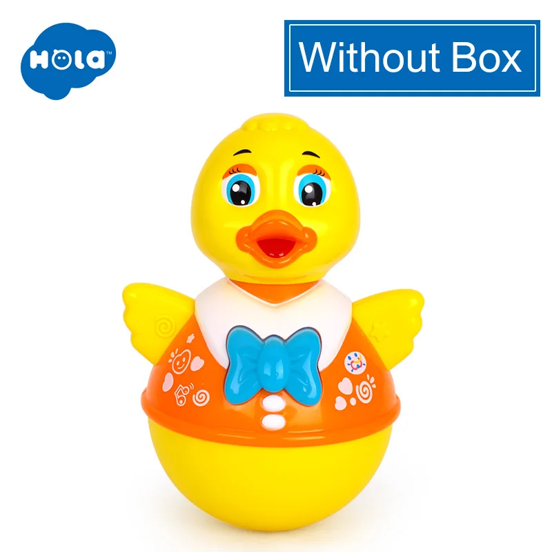WITHOUT BOX HOLA 967 детские игрушки неваляшка игрушка с музыкой и мигающими огнями кивающая кукла утка овца Новинка Развивающие игрушки - Цвет: WITHOUT BOX