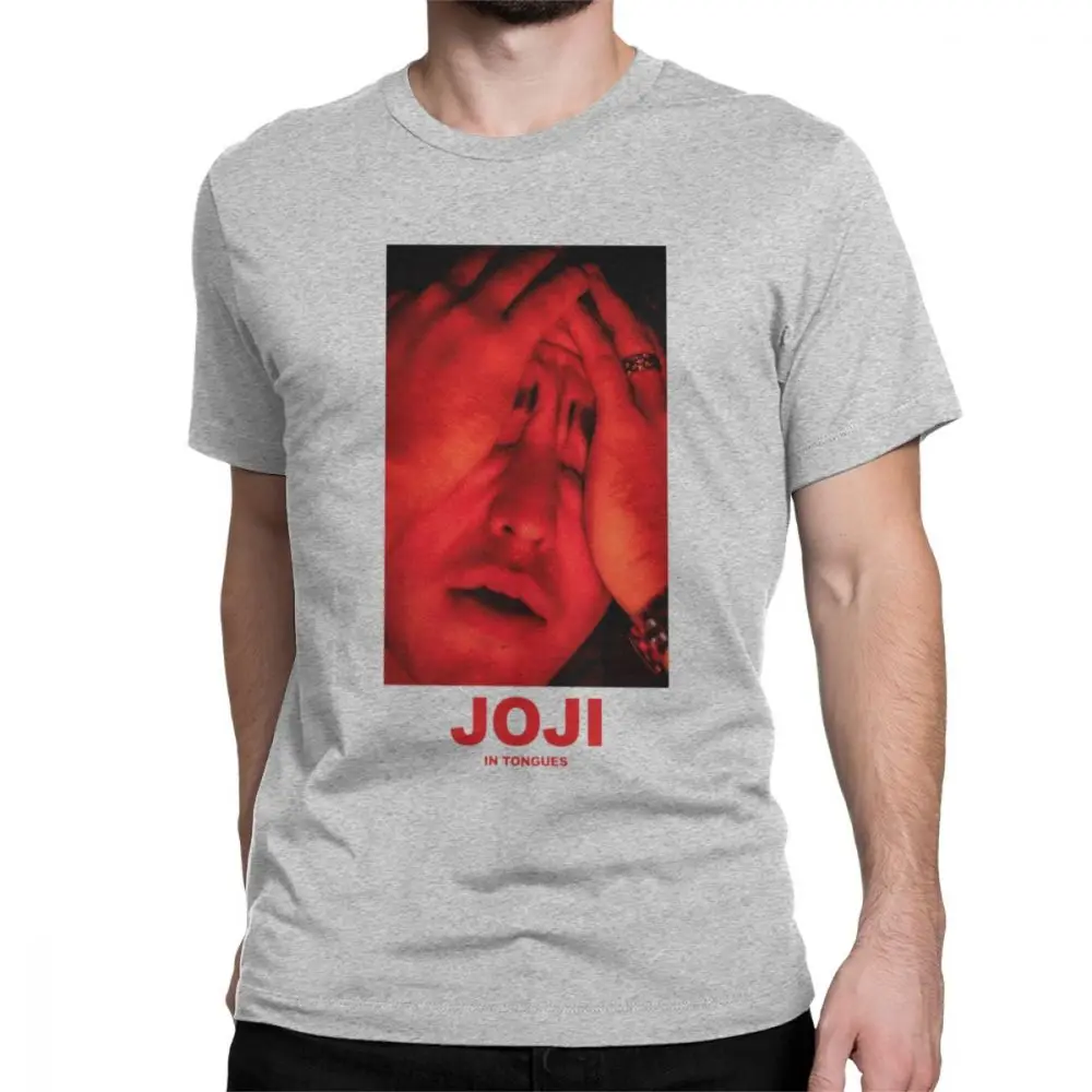 Мужская футболка Joji, грязный Франк, розовый Guy Meme, японский Ютуб, хлопок, безумные футболки с коротким рукавом, летняя футболка - Цвет: Light Grey