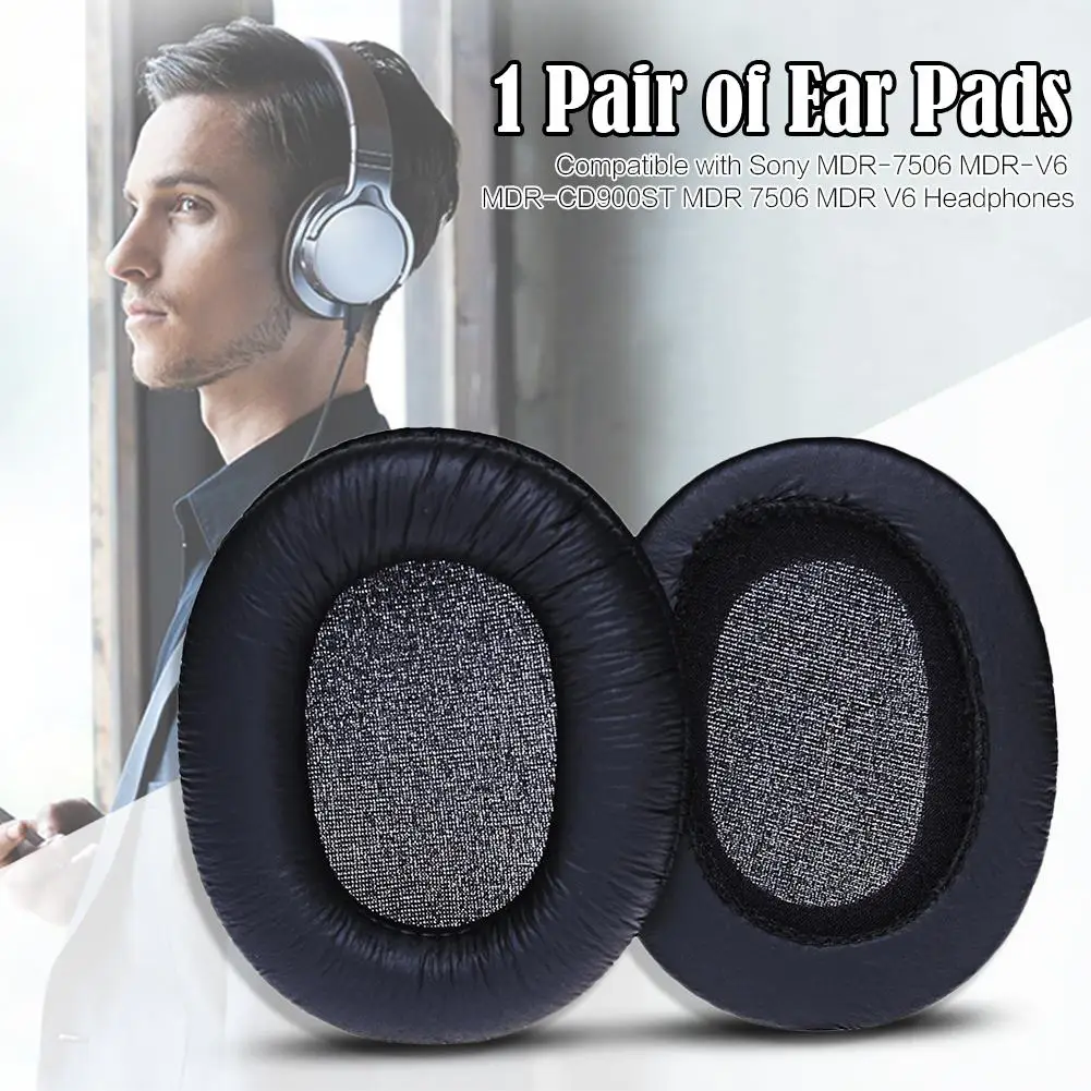 High Quality 2 PCS Per Pack ThickenedSony/SONYMDR-7506 MDR-V6 MDR-900ST Sponge Earphones Ear Pads Caps Cushion | Электроника