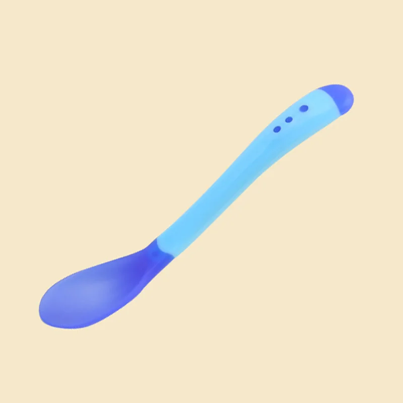 Spoon Детская чаша+ ложка+ вилка для кормления, набор посуды с мультяшным медведем, детские блюда для еды, столовая посуда, антигорячая пшеничная соломенная тренировочная пластина - Цвет: Spoon
