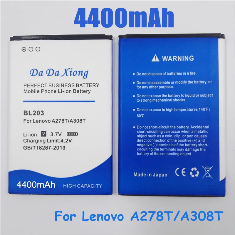 Аккумулятор BL214 BL236 4400 мАч для Lenovo A300T A369 A208T A218T A269 A305E A269I A316 A278T A365E A308T A66 A318T A385E BL203 |