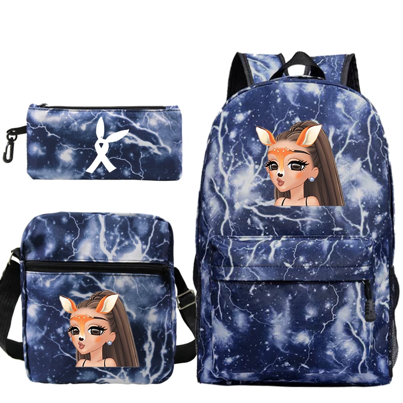 Новая сумка Mochila Ariana Grande, рюкзак с принтом, школьная сумка для мальчиков и девочек, дорожная сумка, рюкзак для ноутбука-подростка, пеналы для ручек