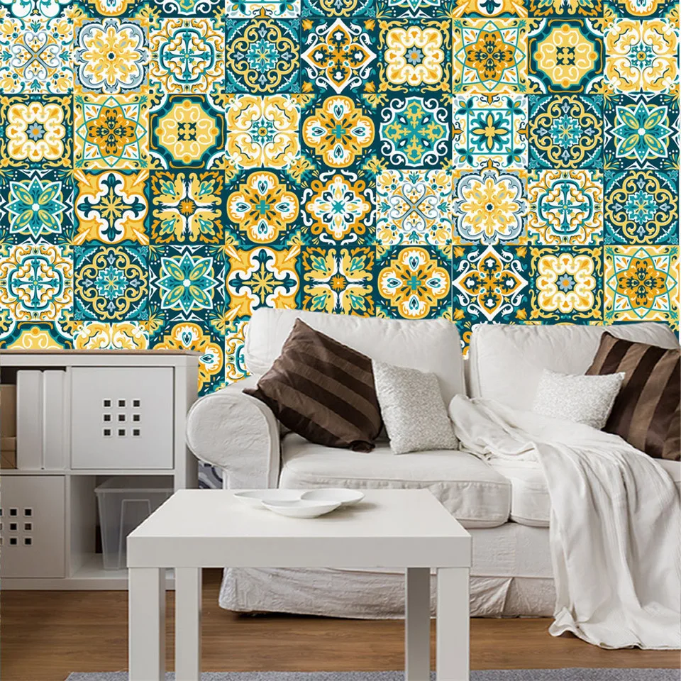 Самоклеящиеся водонепроницаемые обои винтажные в стиле барокко стикер для