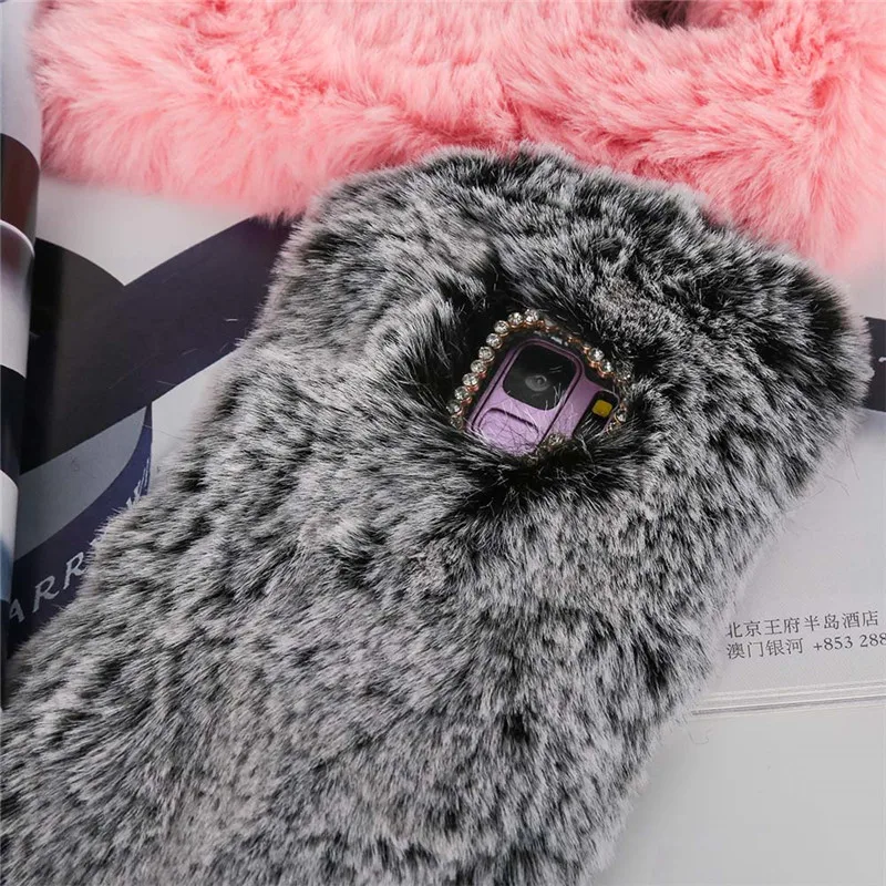 Чехол с объемным кроличьим мехом для redmi note 8 pro 8T Flush bunny чехол xiaomi 7 6 5 8A 7A 4 4x 5a