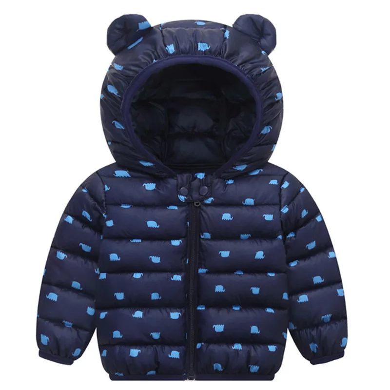 dark blue Зимнее пальто для девочек, куртка для маленьких девочек, детская теплая верхняя одежда, детское пальто, модная осенне-весенняя одежда для детей - Цвет: dark blue