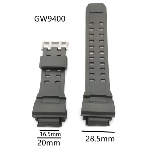 Сменные ремешки для Casio G-Shock GW-9400 gshock gw9400, спортивный водонепроницаемый ремешок для часов, аксессуары для браслета, черный полимерный ремешок для часов