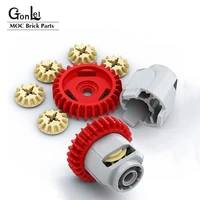2sets high tech new gear differential kit accessories 65413 65414 moc building blocks bricks parts assembly toys ev3 education
