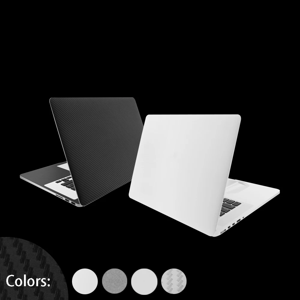 Углеродное волокно кожи для apple Macbook Air 11 12 13 Pro 13 15 retina наклейка всего тела 3d текстура видения Полосатый черный стикер чехол