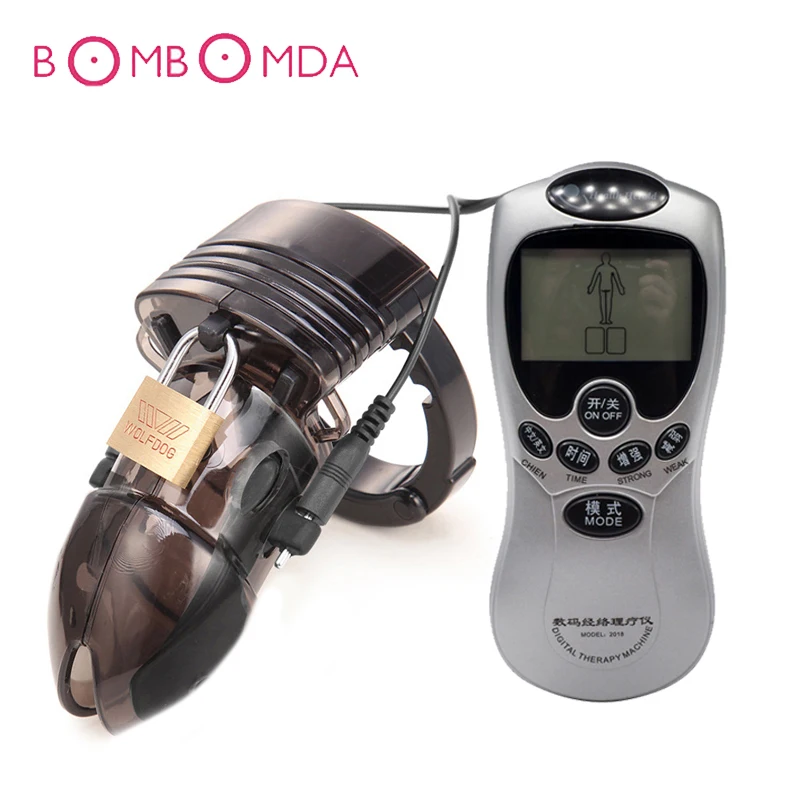 Игрушки для взрослых электрошоковый пенис клетка целомудрие секс игрушки с