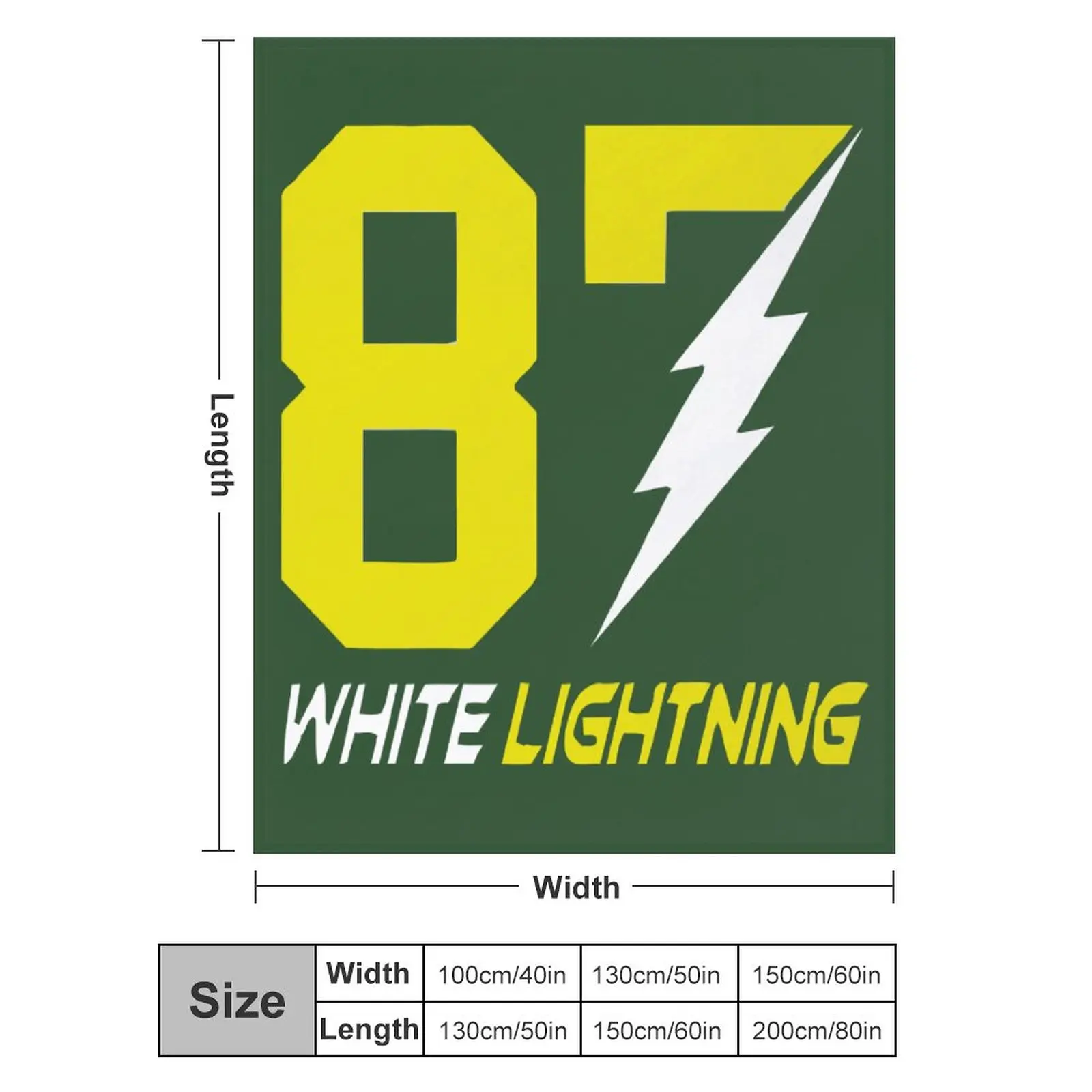 

Blanket 87 Jordy Nelson White Lightning Ultra Soft Micro Fleece Cozy Lightweight Microfiber Flannel All Season Living Room Bedro