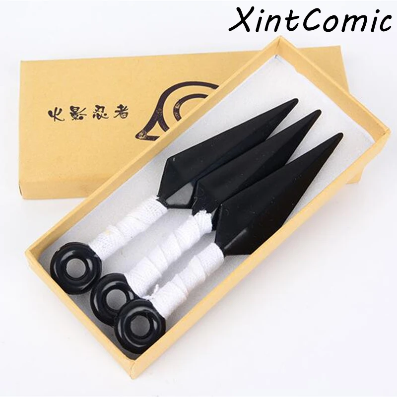 NARUTO Uzumaki Naruto Hatake Kakashi Uchiha Sasuke Deidara PVC Kunai Shuriken Weapons Hand Sword Headband Csoplay Accessories