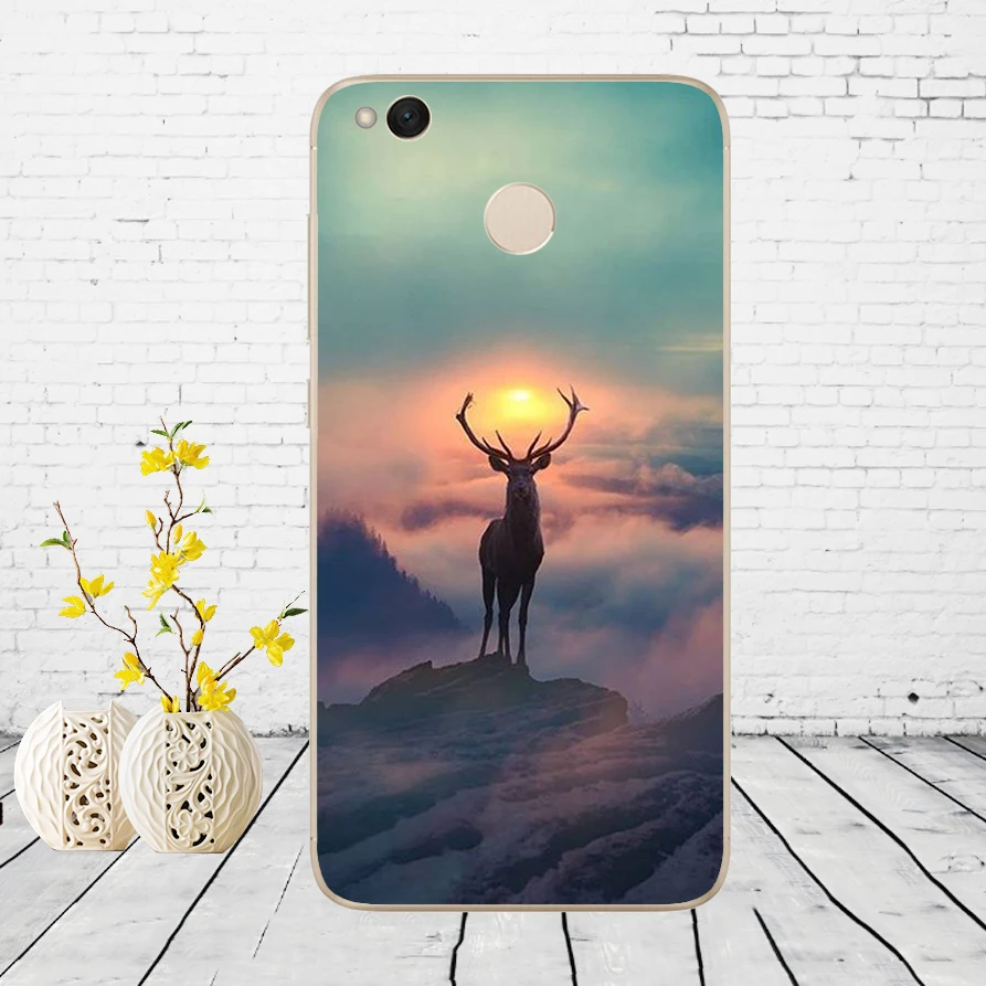 Мягкий силиконовый чехол для Xiaomi Redmi 4A 5 plus Note 4 4x 5a pro mi a1, вид природы, бамбук, море, олень, кот, 162DD