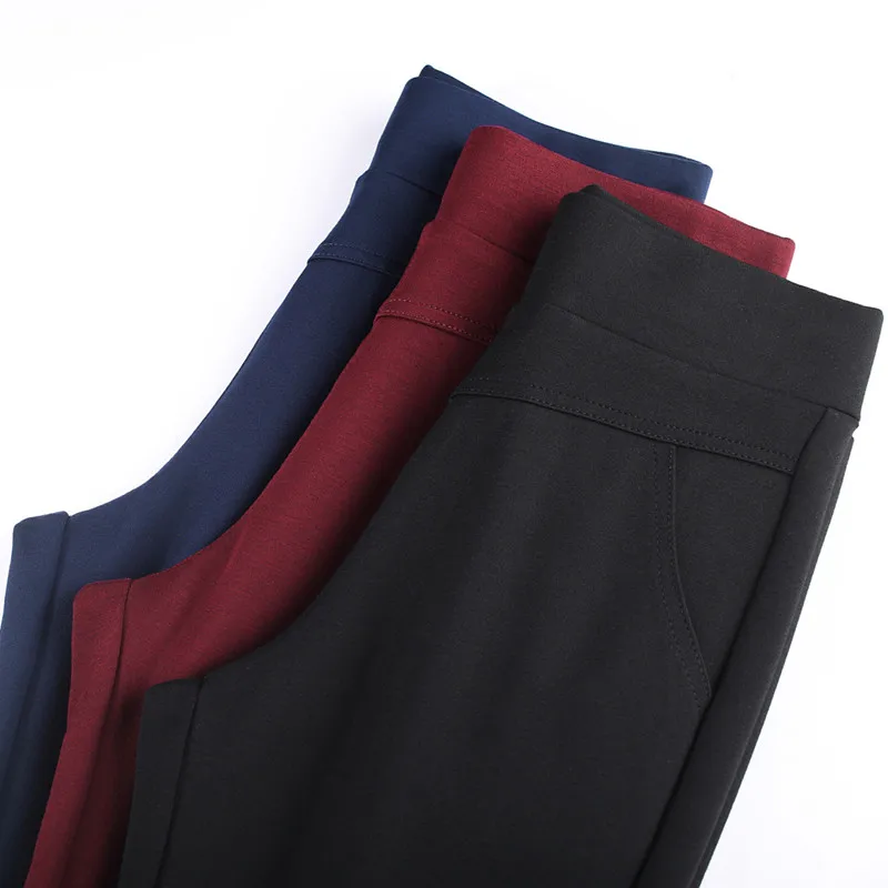 

pantalon mujer Casual High Waist Stretch Flare Pants Candy Color Skinny Trousers Female Leggings Candy Color Sweatpants P9396