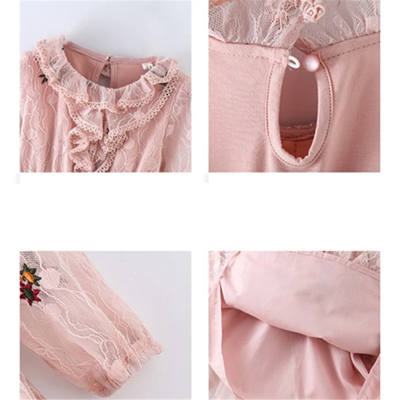 

Girls Embroidery Dress 2020 New Autumn Teenage Girls Dress with Floral Embroidery Beautiful Toddler Baby Princess Dress for Girl