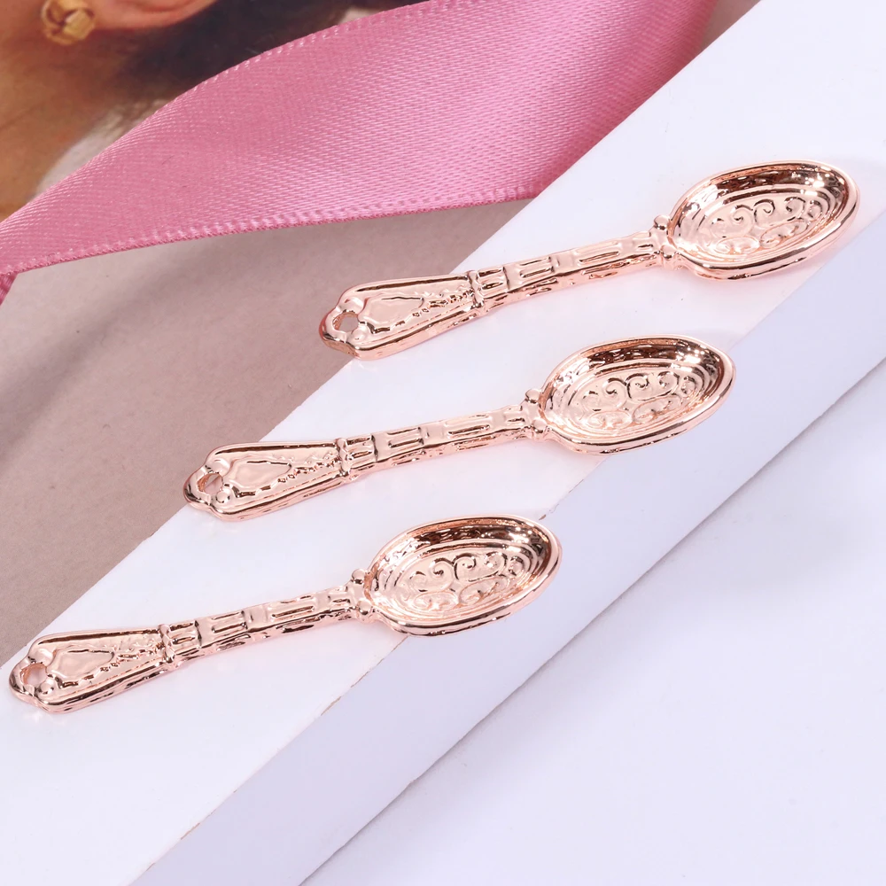 Браслет ложка и подвеска в виде ожерелья DIY фурнитура из цинкового сплава