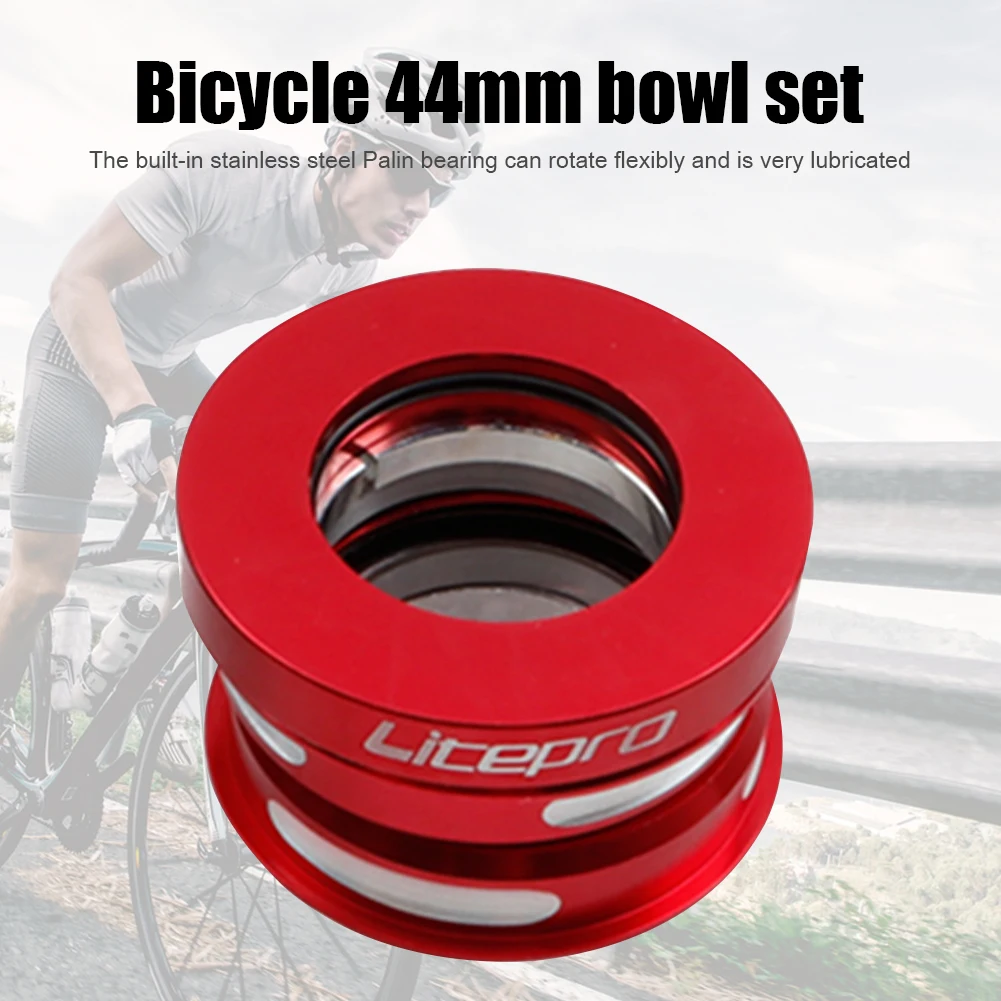 

Auriculares de bicicleta Litepro de juego de cabezal integrado de aleacin de aluminio, rodamiento sellado de bicicleta plegable
