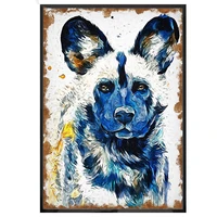 color animal cape hunting dog full square drill 5d diamond painting by diy hand embroidery 3d cross stitch mosaic art n1269