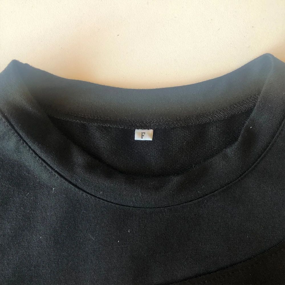 Женская блузка с оборками Повседневная однотонная круглым вырезом и длинным