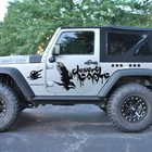 Эмблема Brothers, Звездный Дезерт Орел, бездорожье, боковая дверь, графическая Виниловая наклейка для Jeep wrangler rubicon или sahara 2 двери