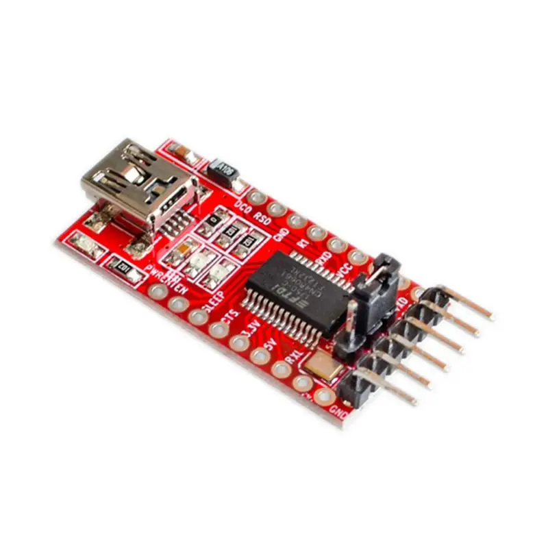 Модуль последовательного адаптера FT232RL FT232 FTDI USB 3 В 5 в TTL с мини портом|Печатные