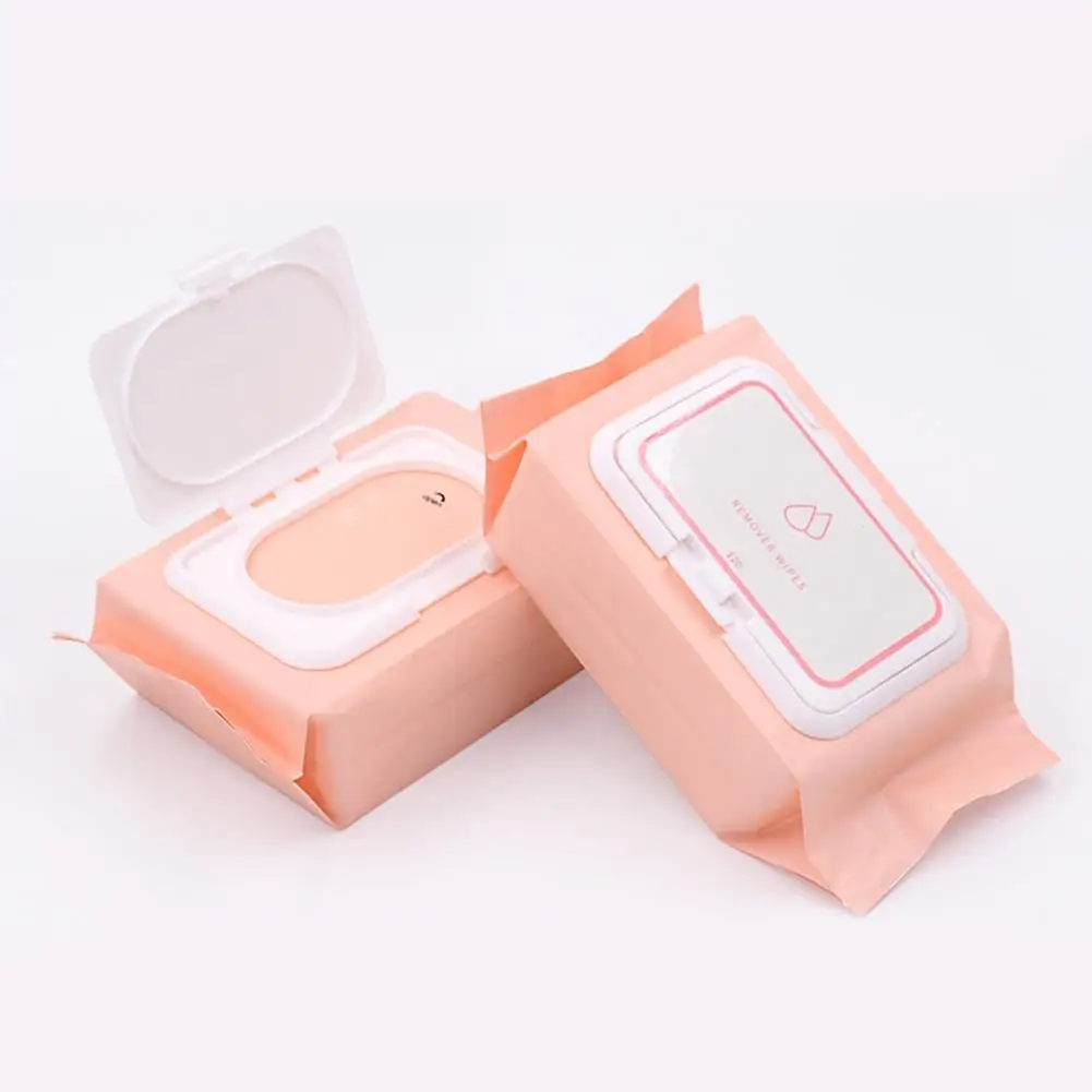 120 шт. салфетки для снятия макияжа многоразовые влажные крышка контейнера