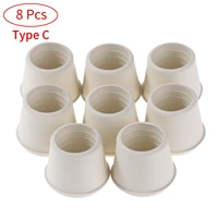 8pcs furniture legs covers anti slip floor feet pads protectors rubber foot cups folding table chair legs caps round leg plugs