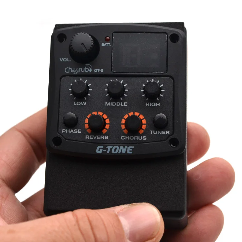 Cherub G Tone GT 5 Акустическая гитара Preamp Piezo Pickup 3 полосный эквалайзер встроенный