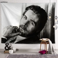hot sale custom actor christian bale wall hanging hd landscape 3d printing digital printing home decoration tapestry 100x150cm