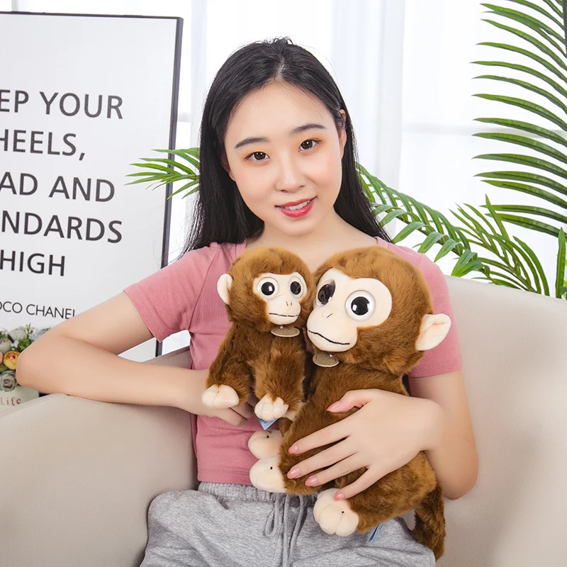 Игрушка плюшевая в виде обезьяны 17/30 см