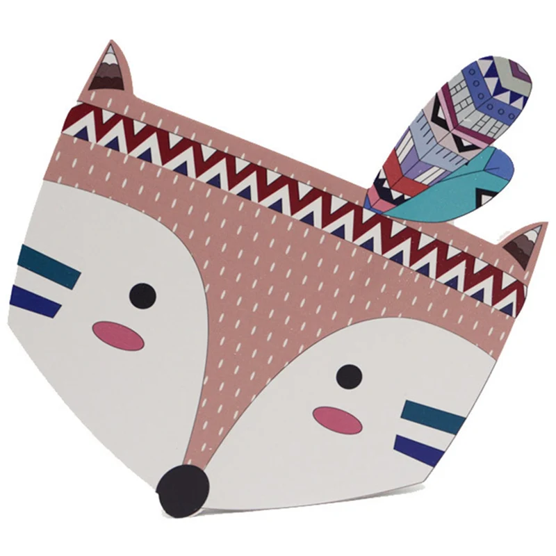 Топ! детская комната стикер стены Бохо этнический индийский мультфильм печать