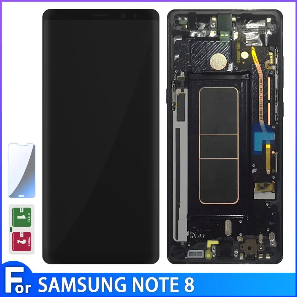 Цифровой преобразователь сенсорного ЖК экрана с рамкой для SAMSUNG GALAXY Note 8 N9500 N950FD
