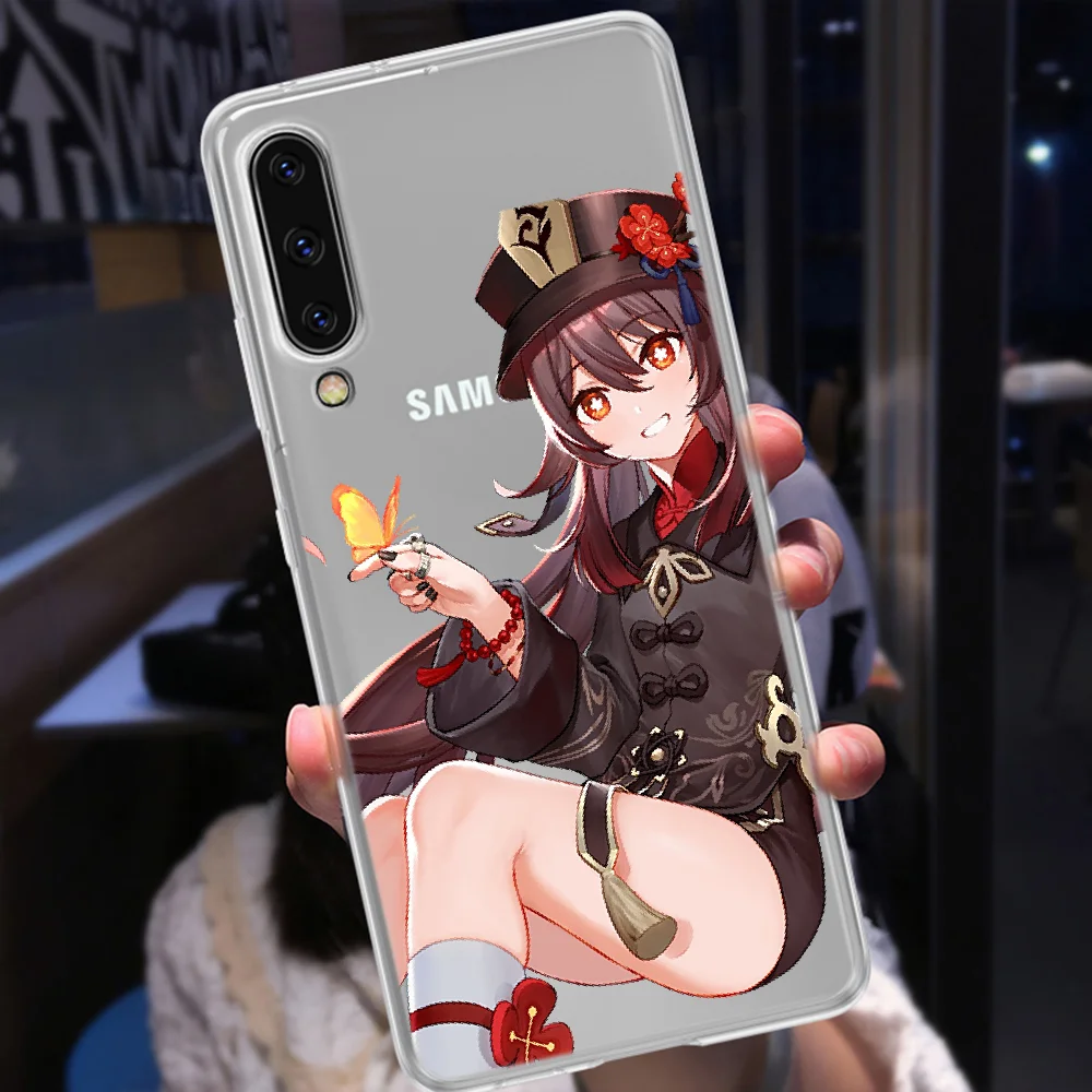 Чехол Hu Tao для телефона Samsung Galaxy A 3 5 7 8 10 20 21 30 40 50 51 70 71 E S 2016 2018 4G Прозрачный 3D чехол