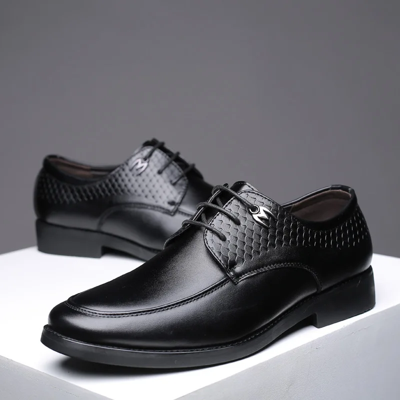 

Mazefeng Brogue Formal Shoes Men Dress Leather Shoes Fashion Men Flats Shoes Patent Retro Round Toe Oxford Male Footwear Zapatos