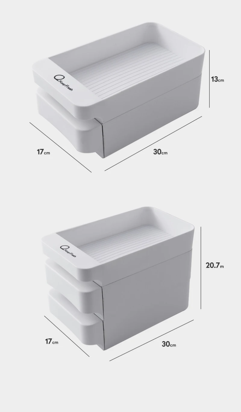 

Drawer Type Food Organizer Egg Storage Box Refrige Fresh-keeping Boxes Kitchen Supplies Fruit Vegetable Drawer Type Egg Tray