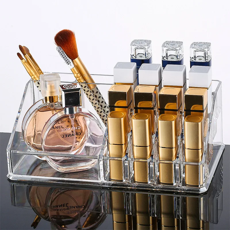 Прозрачная косметика органайзер для хранения ювелирных изделий контейнер
