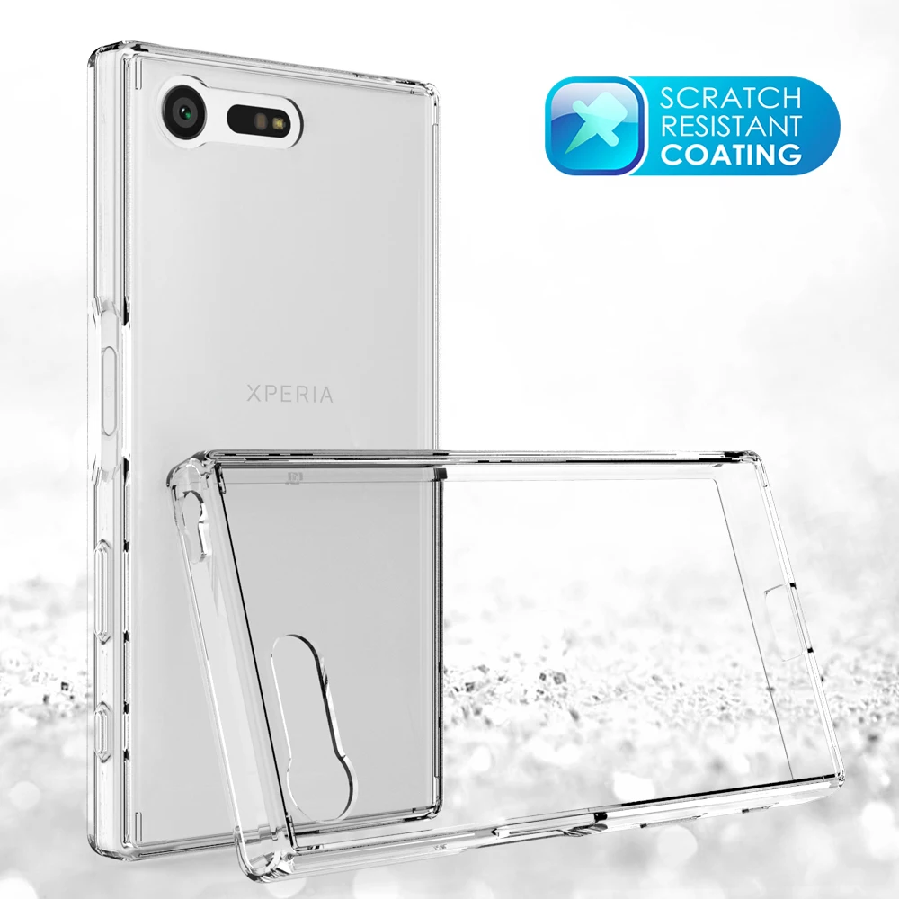 For Sony Xperia X Compact Acrylic + TPU Shockproof Transparent Armor Protective Back Cover Case |