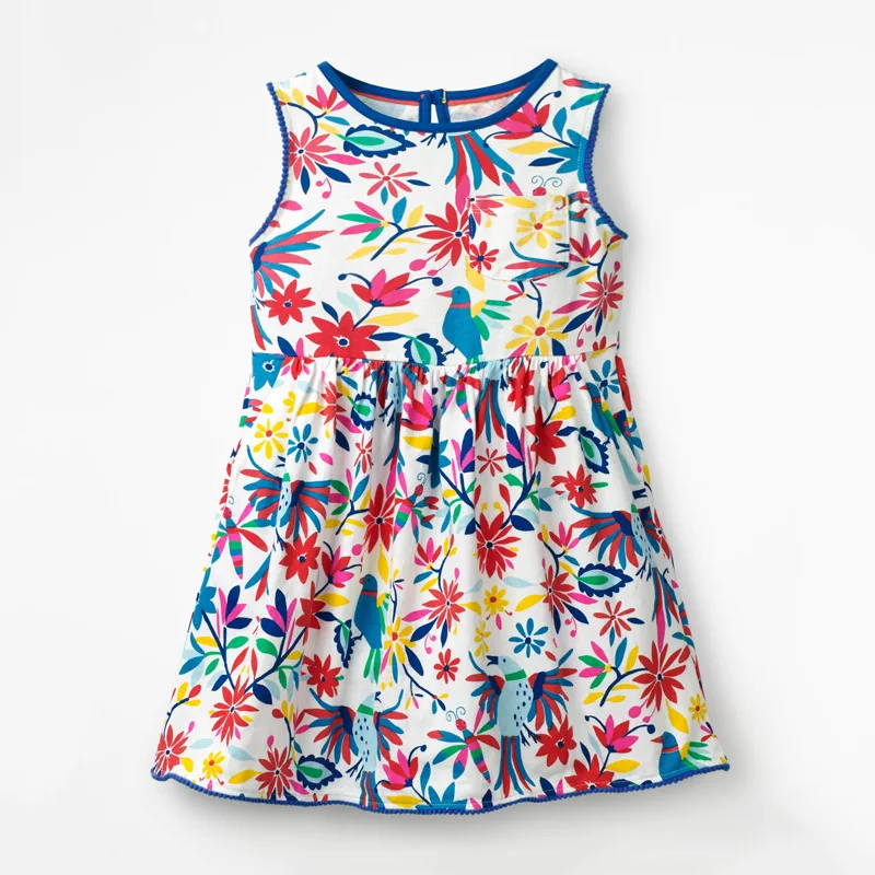 S0718 Thin Summer Little maven/вельветовый сарафан с оборками для маленьких девочек от 18 месяцев до 7 лет осеннее нарядное элегантное платье-комбинация для маленьких девочек осенняя одежда - Цвет: S0718 Thin Summer