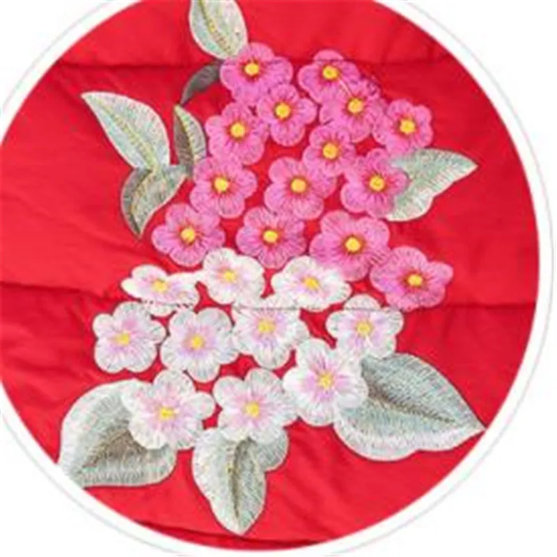 

Fashion Embroidery Winter Women Jacket Long Women Parkas Stand Collar Down Cotton Coat Ethnic Style Casual Female Parkas M008