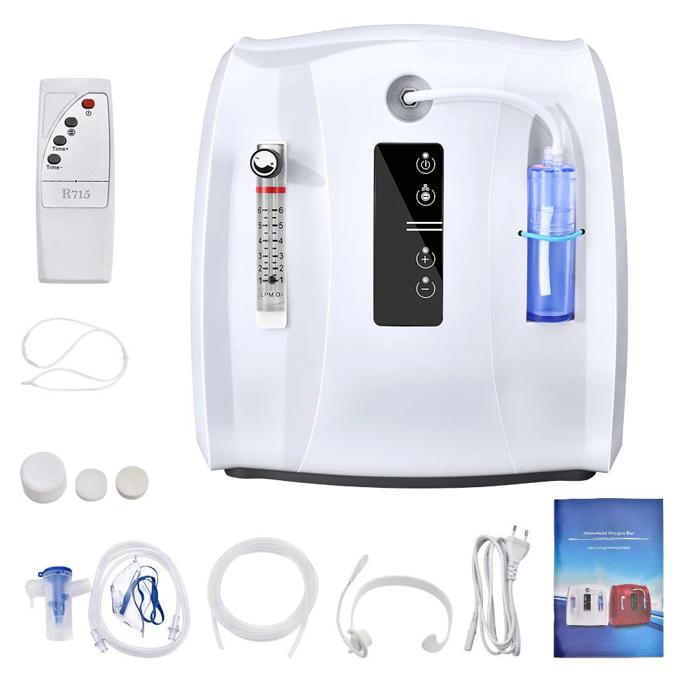 

AUPORO Oxygen Concentrator 1-6L/min Adjustable Portable Oxygen Machine for Home Travel Use Air Purifiers Oxygene Concentrator
